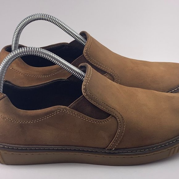 Johnston & Murphy Wallace Slip-On Leather Nubuck Brown (25-2820) Men's Size 9 - Picture 3 of 9